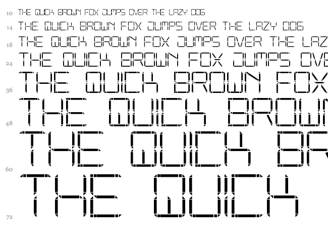 Other Display ST font waterfall